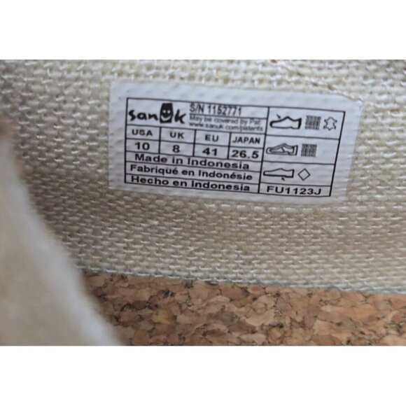 SANUK SHAKA LITE 2 SPARKLE golden wheat women's loafer size 10 - Picture 9 of 9